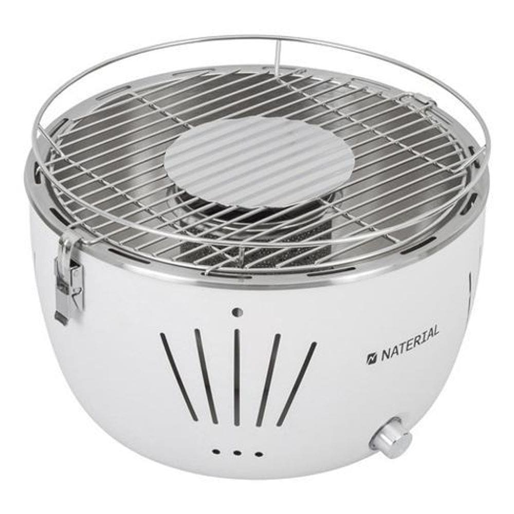 Churrasqueira Carvao Table Grill Portatil Naterial Branca