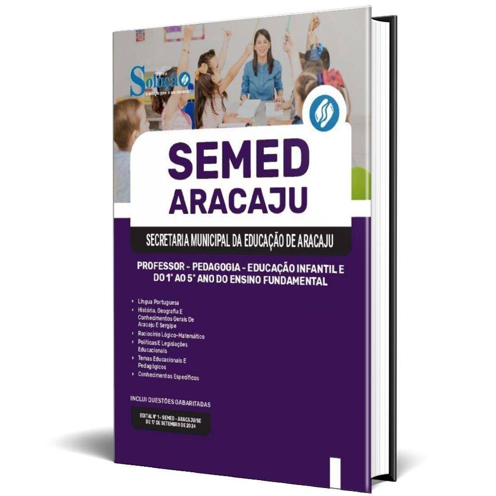 Apostila Semed Aracaju 2024 Professor Pedagogia Educação