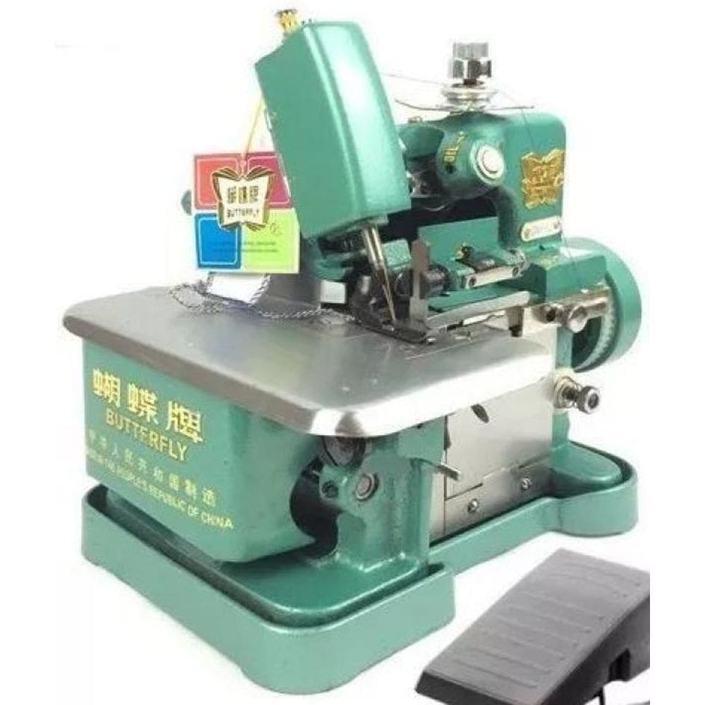 Maquina Overloque Butterfly +Led+Pedal Eletrônico-220V