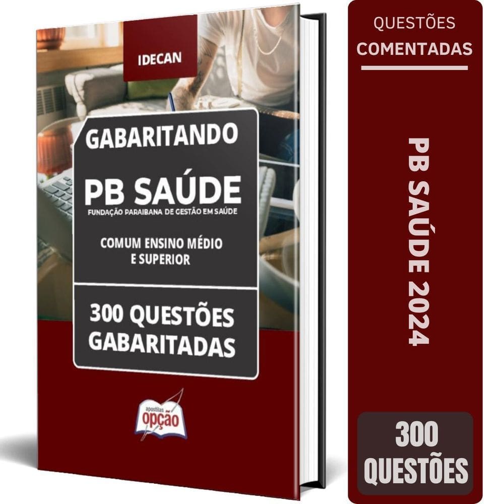 Caderno Testes Pb Saúde 2024 Comum Ensino Médio E Superior