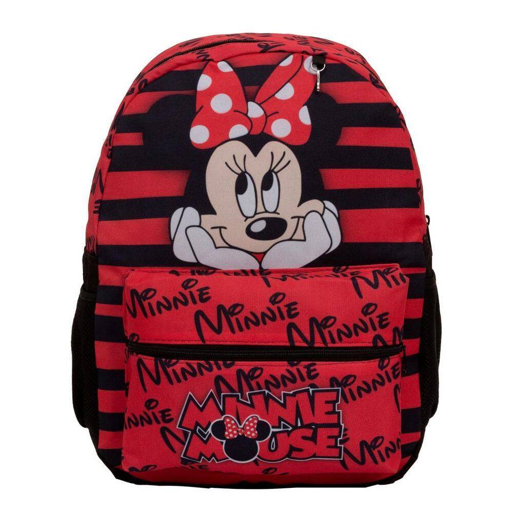 Mochila Infantil Feminina Minnie Mouse Juvenil Grande Costas