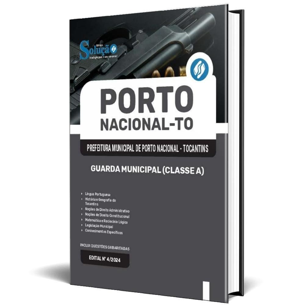 Apostila Prefeitura Porto Nacional To 2024 Guarda Municipal