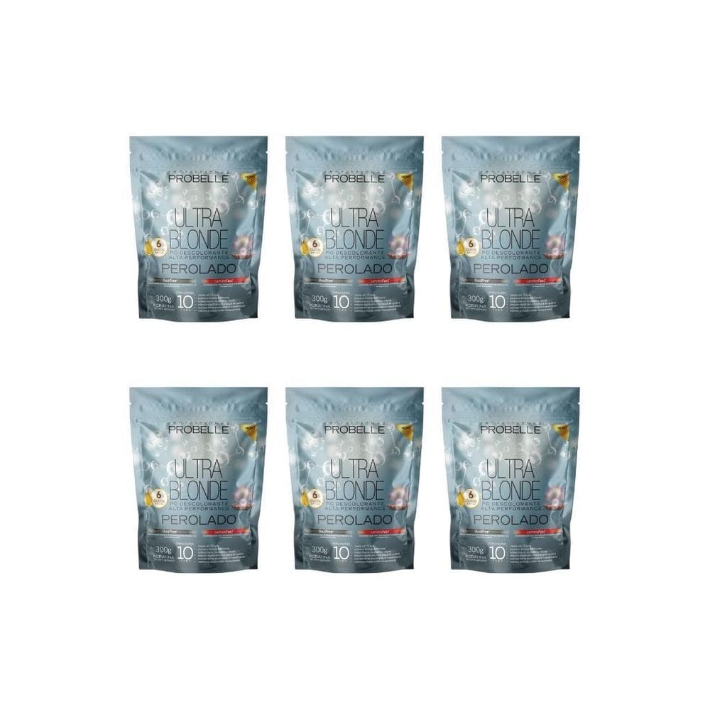 Po Descolorante Probelle 300G Perolado - Kit Com 6Un