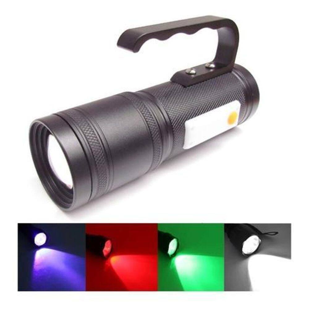 Lanterna Multi-Colors Led Colorido Vermelho Verde Uv Branco