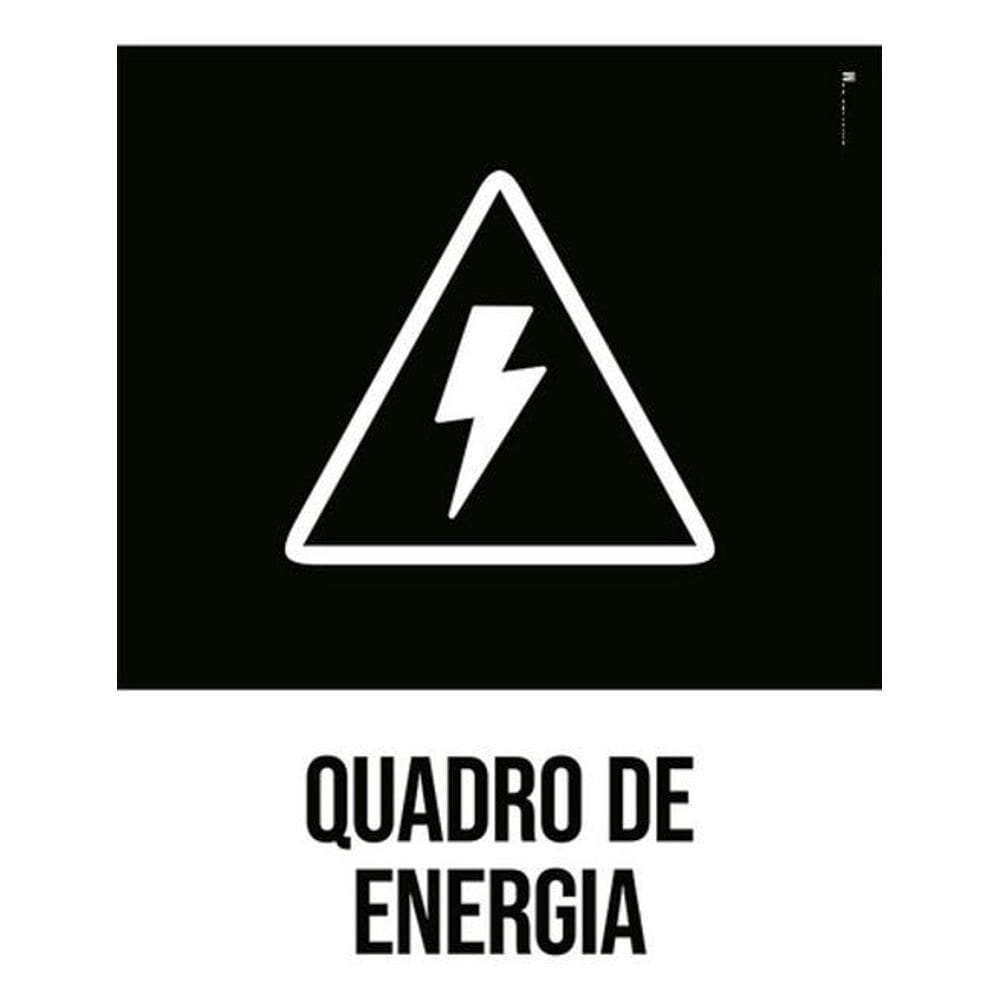 Kit 3 Placas Desenho - Quadro De Energia