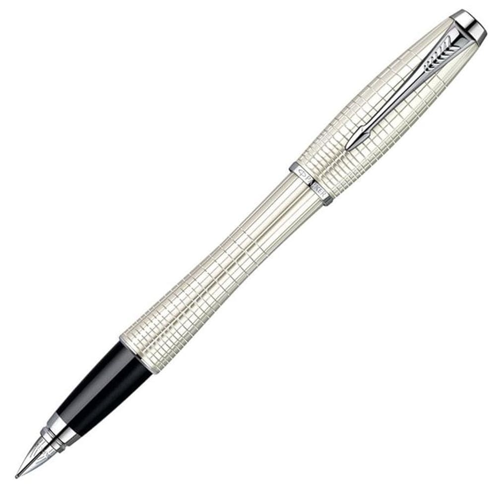 Caneta Tinteiro Parker Urban Premium Branco Perolizado