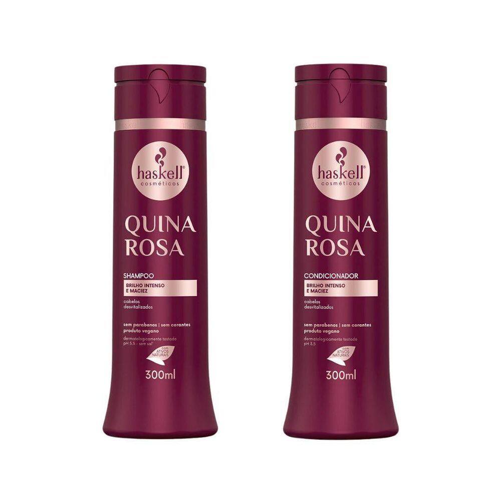 Kit Shampoo + Condicionador 300Ml Quina Rosa