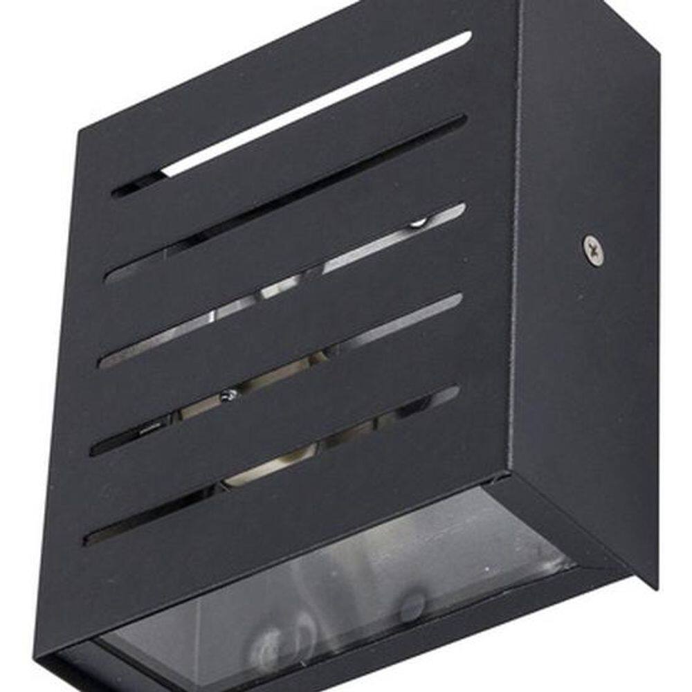 Arandela Externa Preta De Parede Bivolt Ip40 40w Portalluz