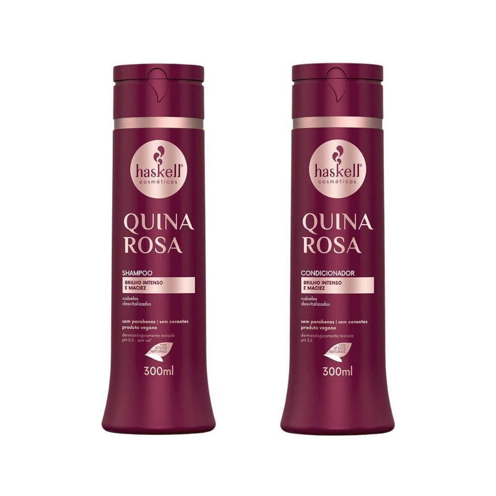 Kit Shampoo + Condicionador 300Ml Quina Rosa