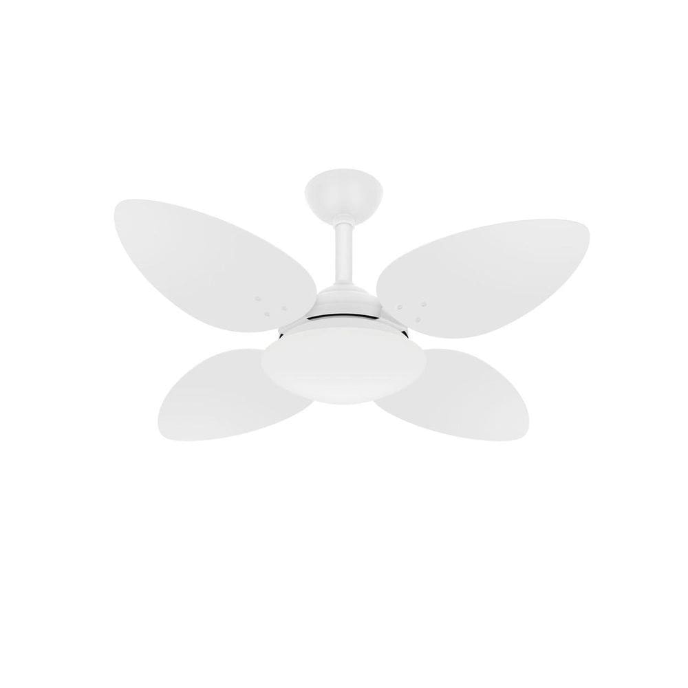 Ventilador Teto Turbo Sala Petalo 4 Pás Branco Ventax 220V