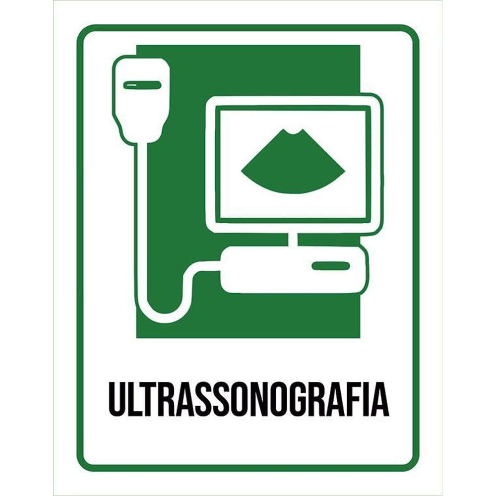 Placa Sinalização Hospitalar Ultrassonografia 36X46