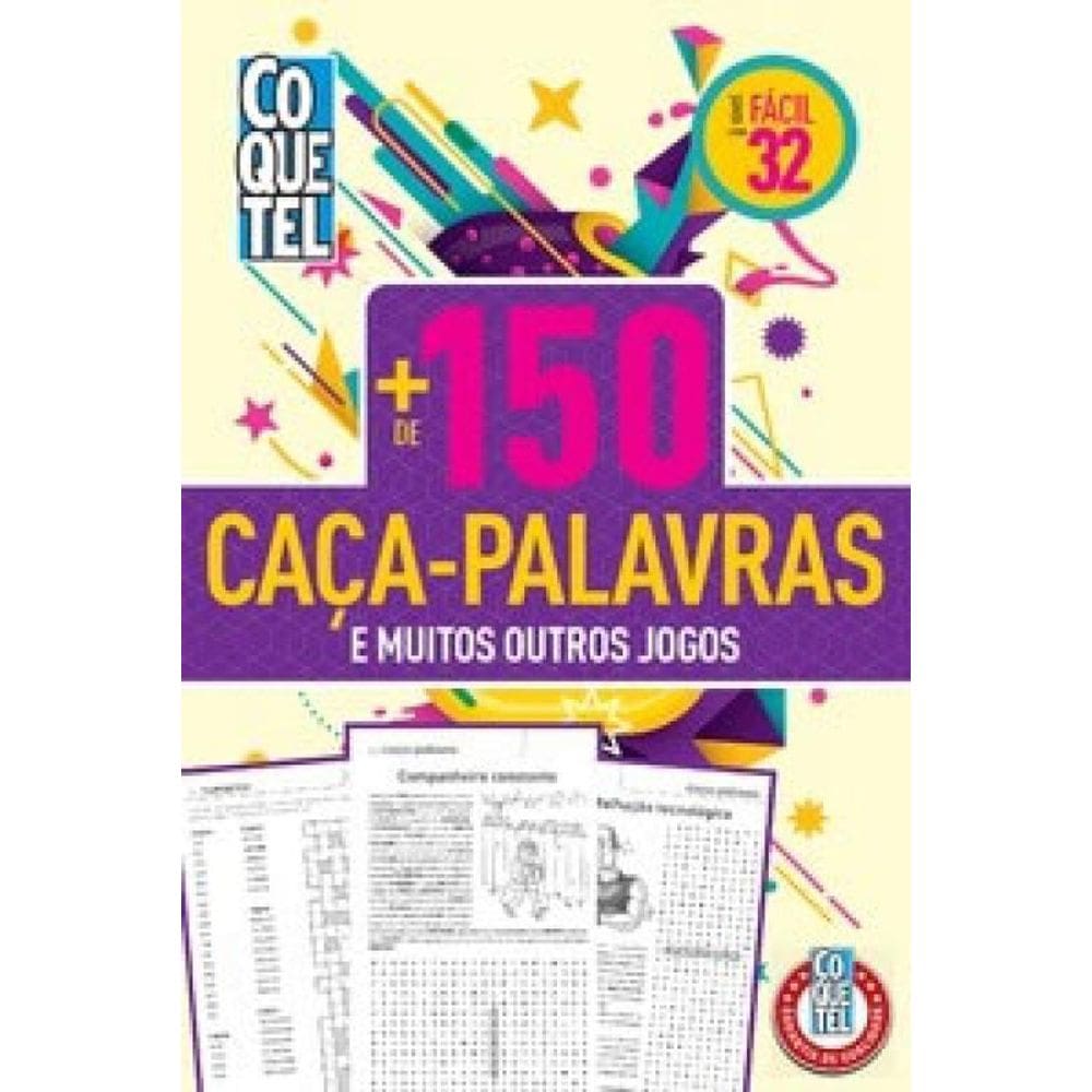 Livro Coquetel Mais De 150 Caça Palavras 32