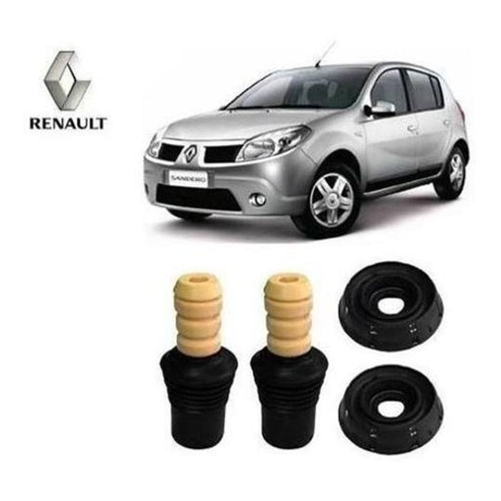 Kit Coxim Amortecedor Dianteiro Sandero 2007 2008 2009 2010 2011 2012 2013