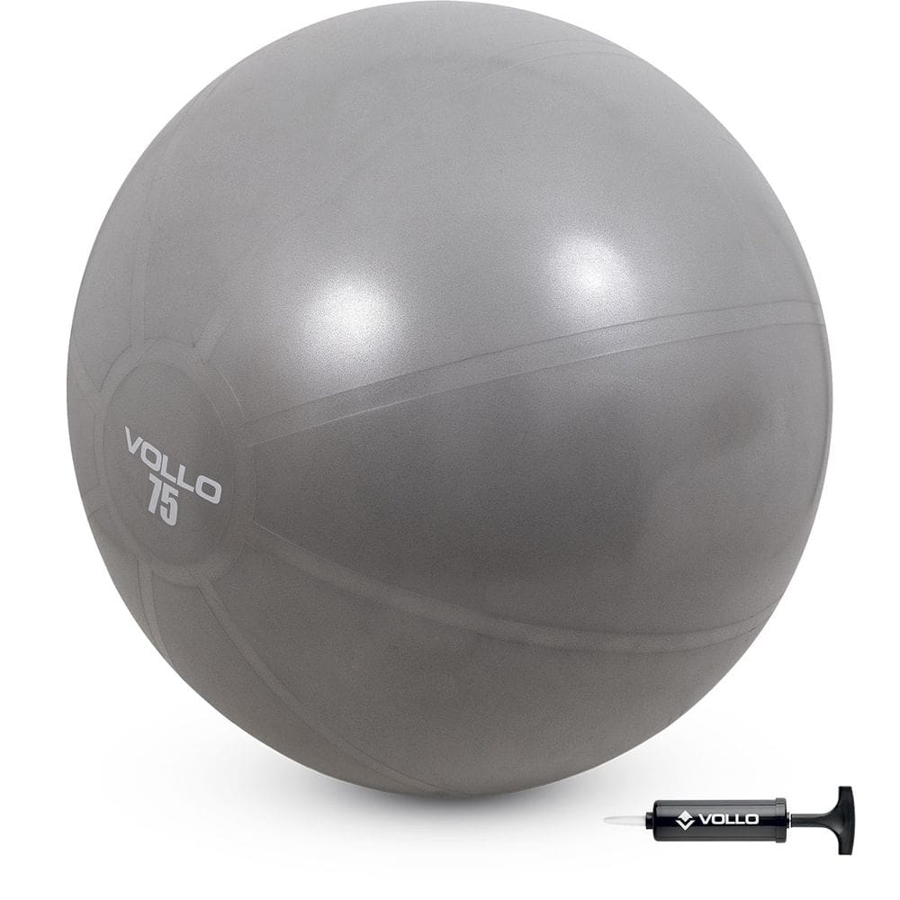 Bola de Ginástica Suiça Multifuncional 75cm Alongamento Yoga Fisioterapia Coordenação Motora Vollo