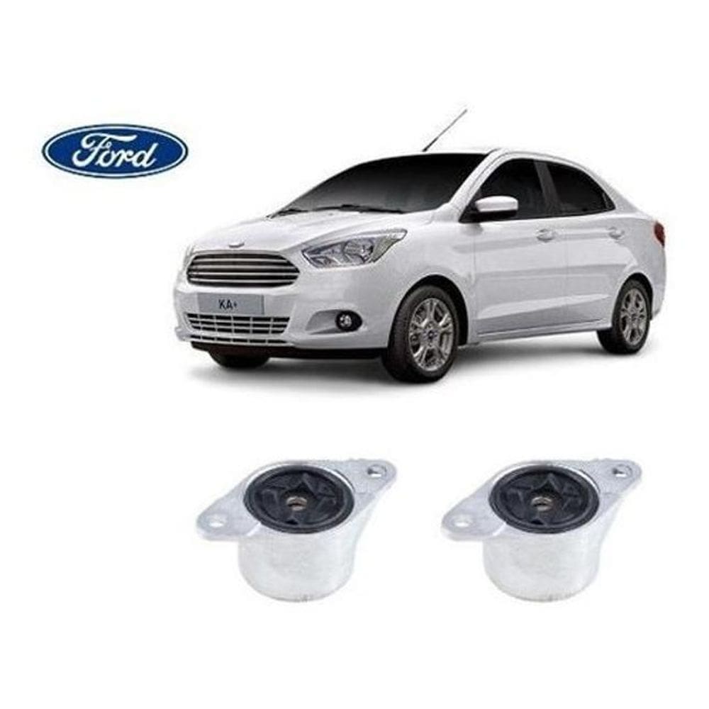 2 Coxim Suspensão Traseira Ford Ka + Sedan 2015 16 17 18 19