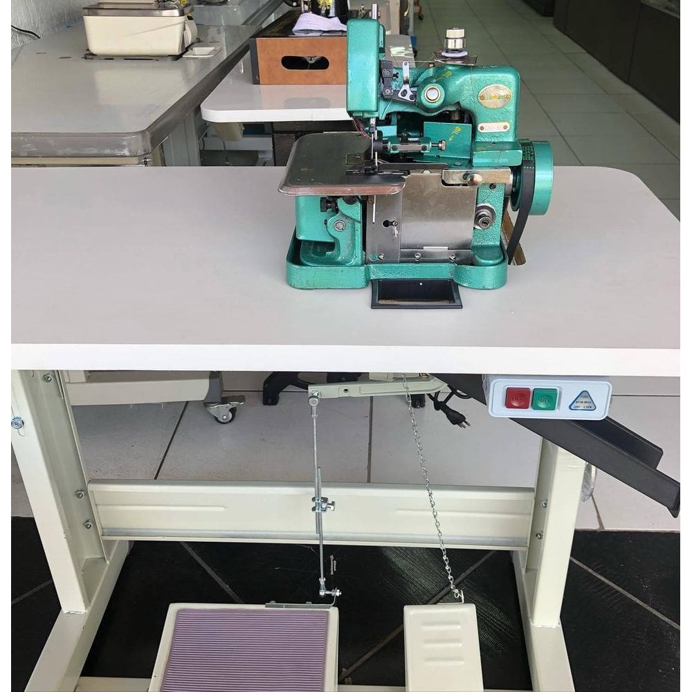 Overlock Semi Industrialcompleta Maquina+Mesa+Motoro Bivolt