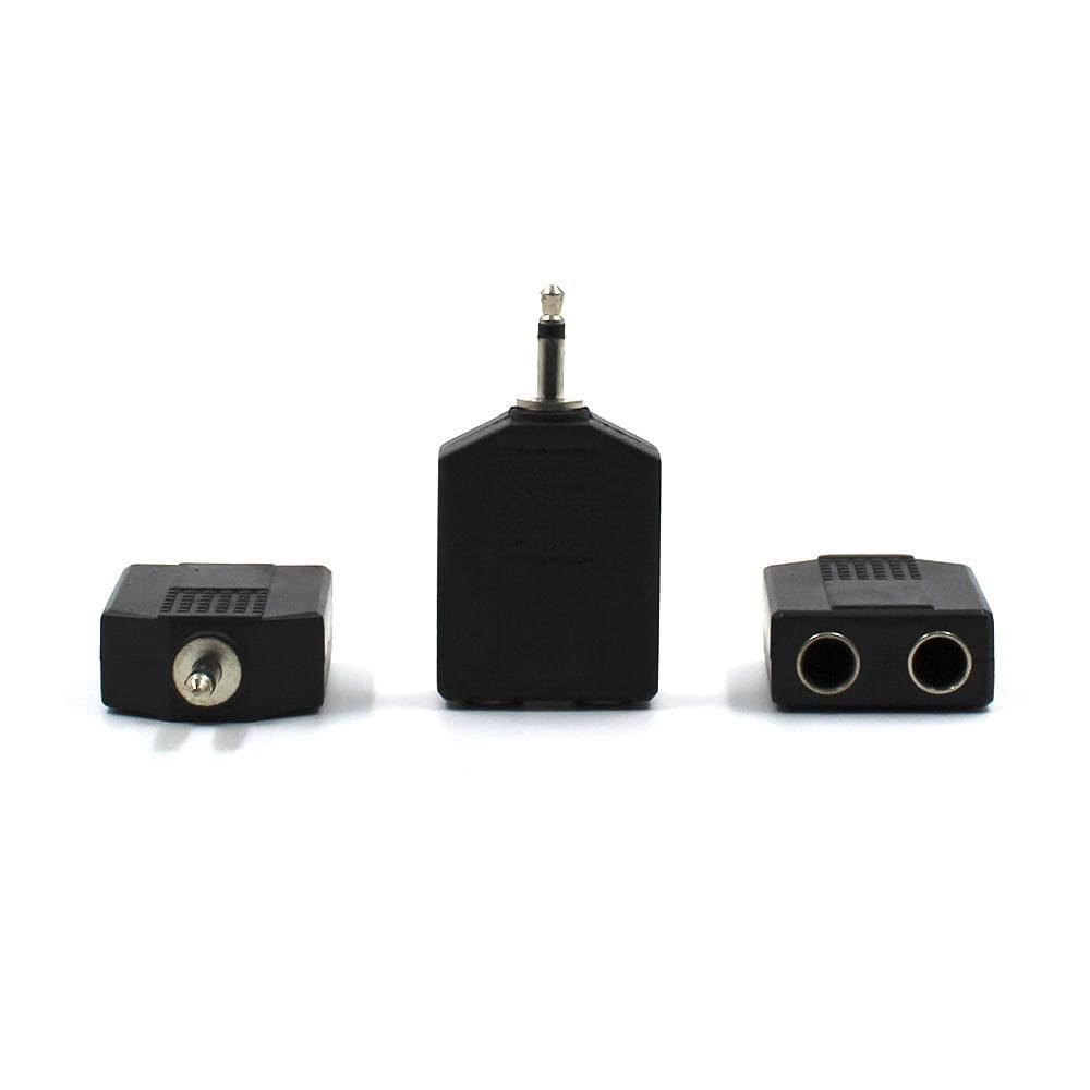 Adaptador P2 Mono X 2 Jack J10 Fêmea Mono 6 Unidades