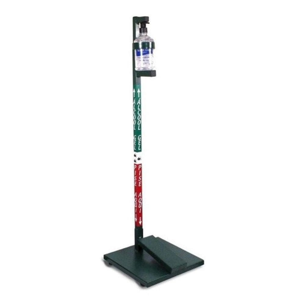 Suporte Em Aço Para Álcool Gel Com Pedal Verde