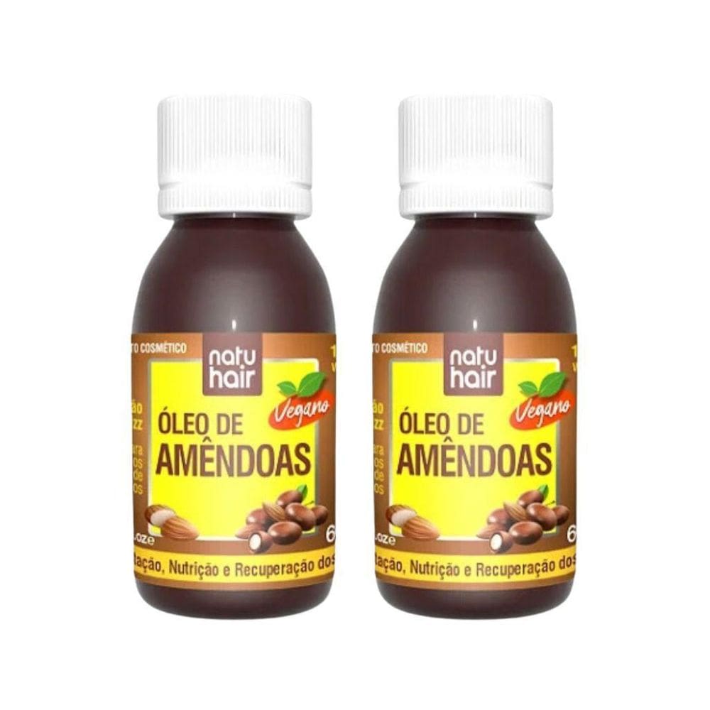 Oleo Capilar Natuhair 60Ml Amendoas - Kit Com 2Un