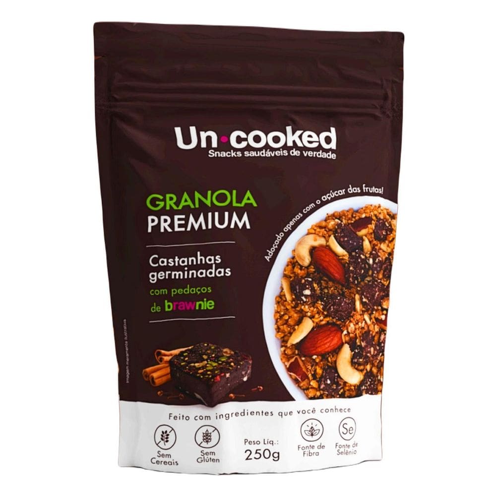 Granola Uncooked Castanhas Germinadas Com Brawnie 250G