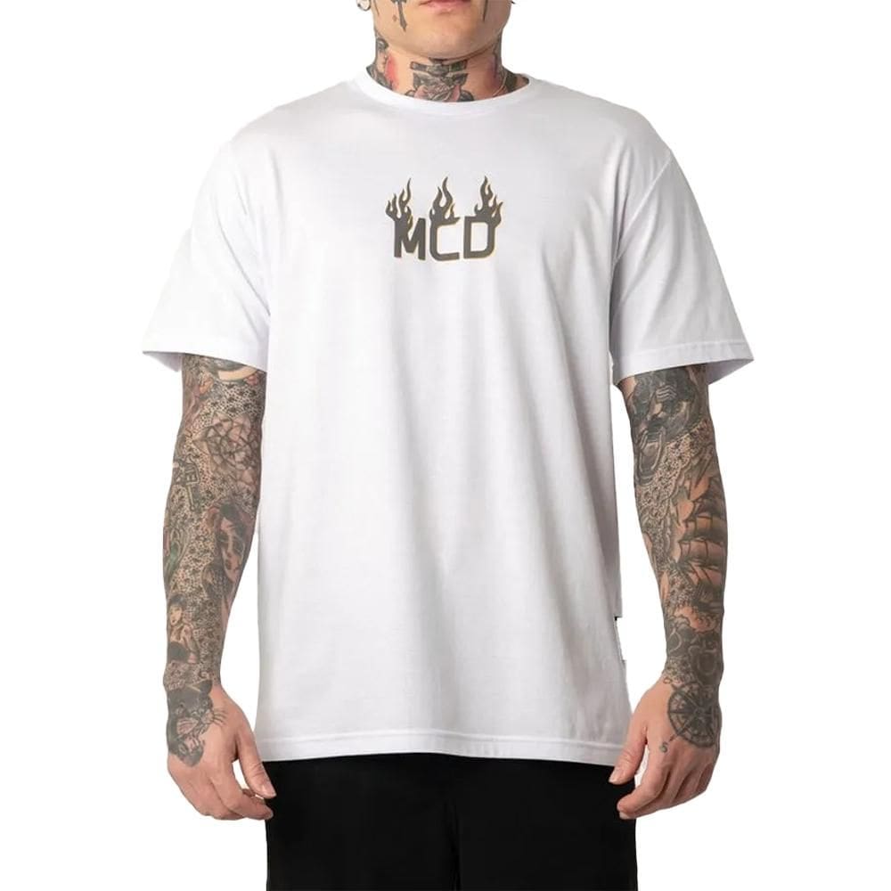 Camiseta MCD MCD Fogo SM25 Masculina Branco