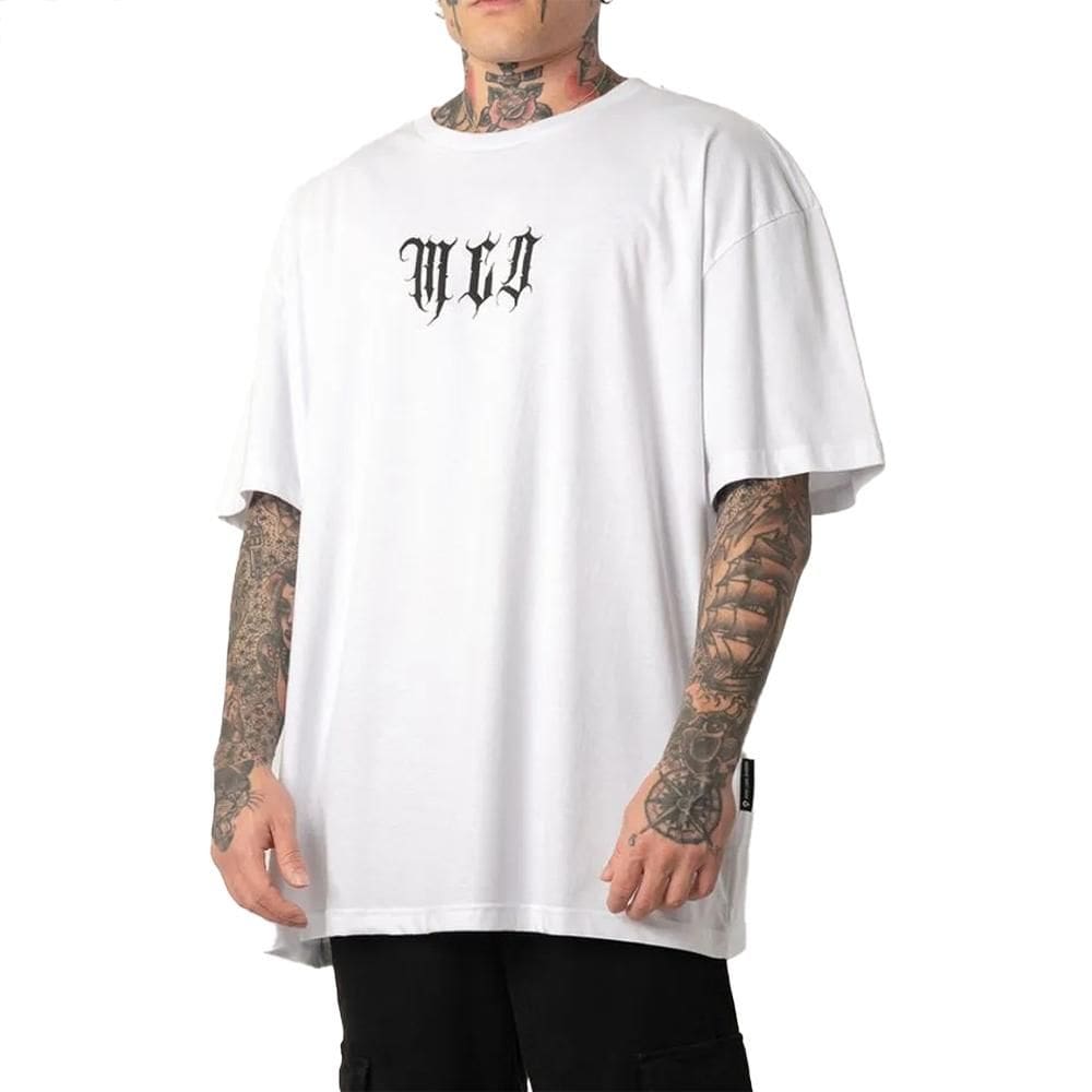 Camiseta MCD Oversized MCD Gothic SM25 Masculina Branco