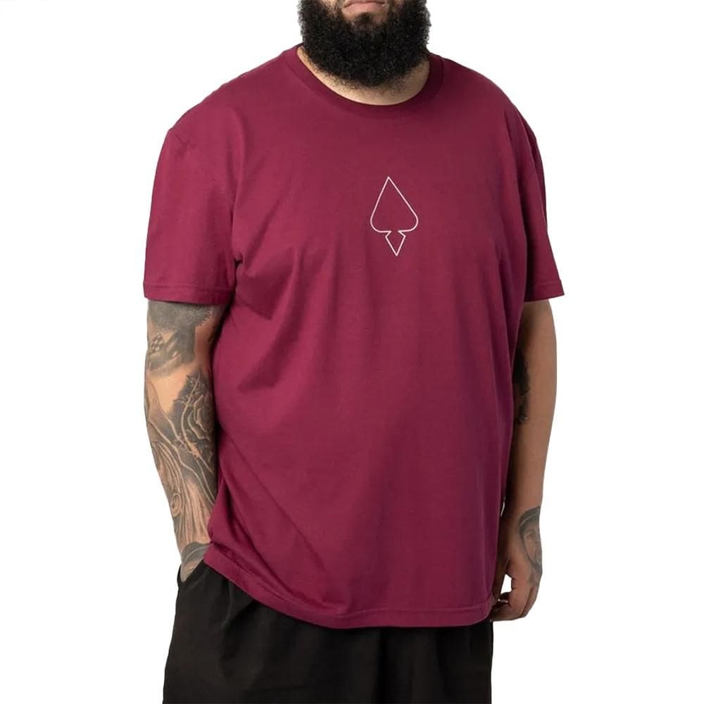 Camiseta MCD Oversized Caveira Rosas SM25 Masculina Magenta