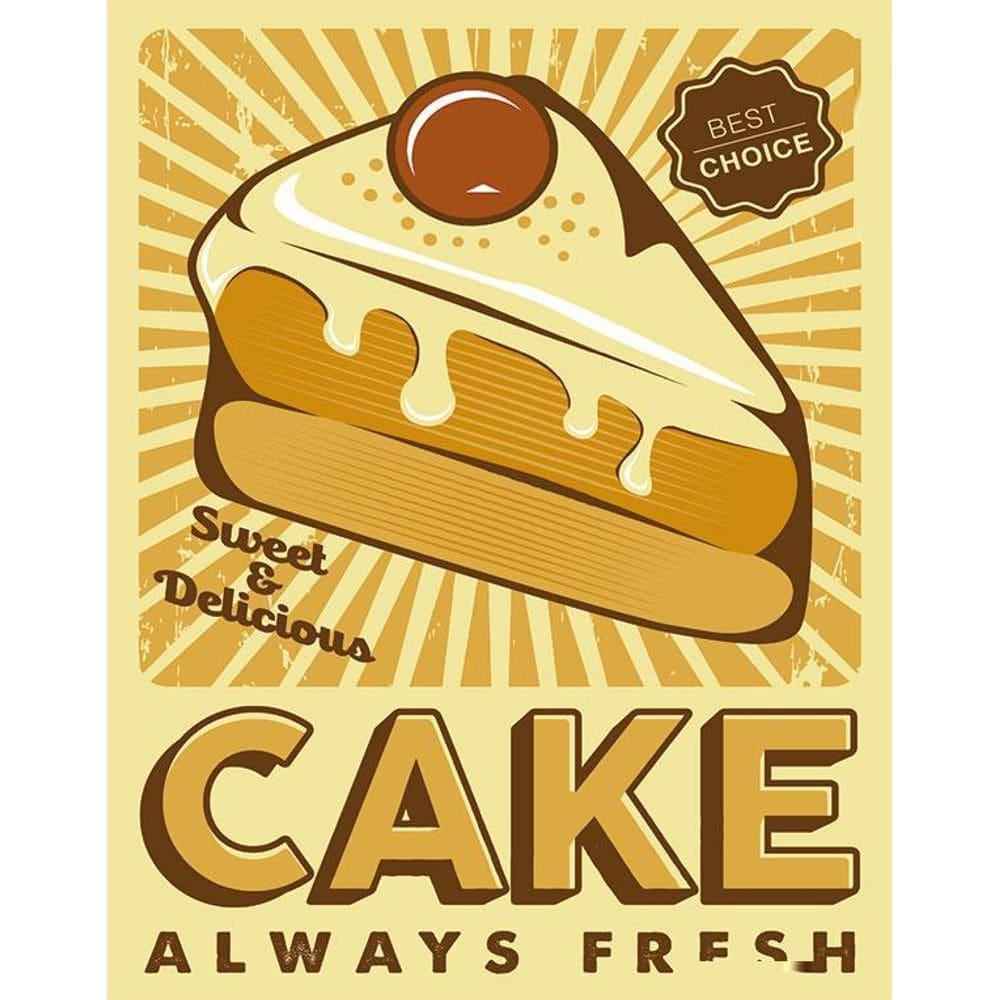 Kit 3 Placas Decorativa Padaria Bolo - Cake Always Fresh