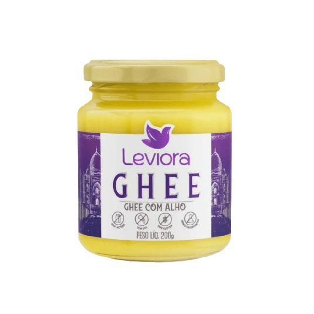 Manteiga Ghee Com Alho Sem Lactose Leviora 200G