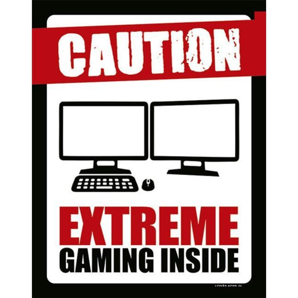 Kit 3 Placas Caution Extreme Gaming Inside Pc