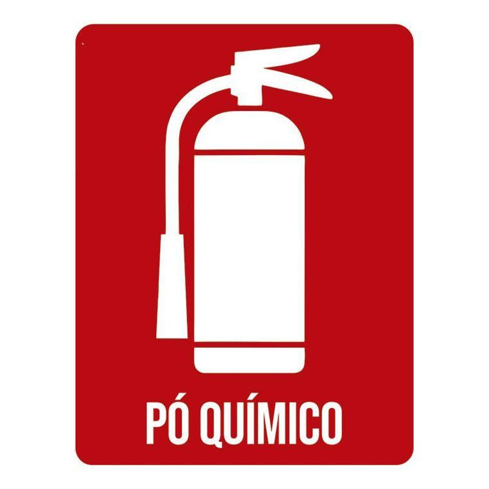 Placa Sinalização Ambiente Hidrante Pó Químico 36X46