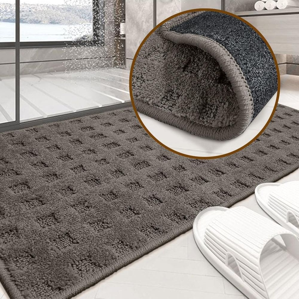 1 Tapete Banheiro Antiderrapante Grande Soft Re35 Js 50X100