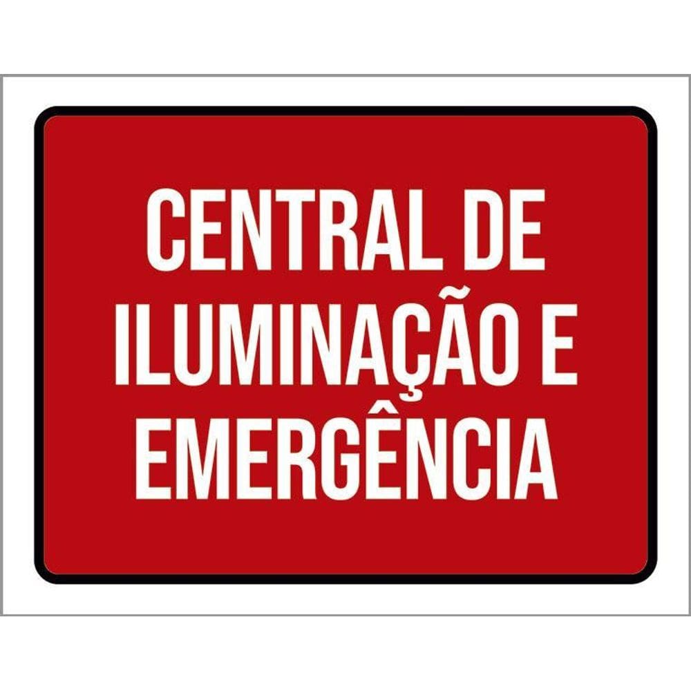 Placa Central De Iluminação E Emergência 36X46