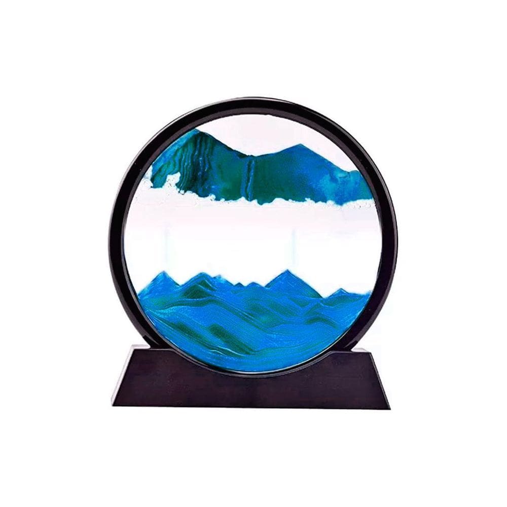 Enfeite Vidro Interativo Quadro Redondo Decorativo Duna