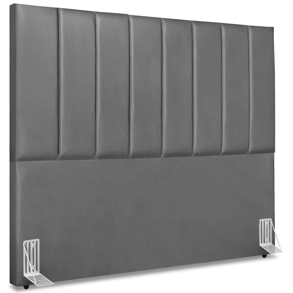 Cabeceira Casal 140cm Allia Corano Cinza Rm Cinza
