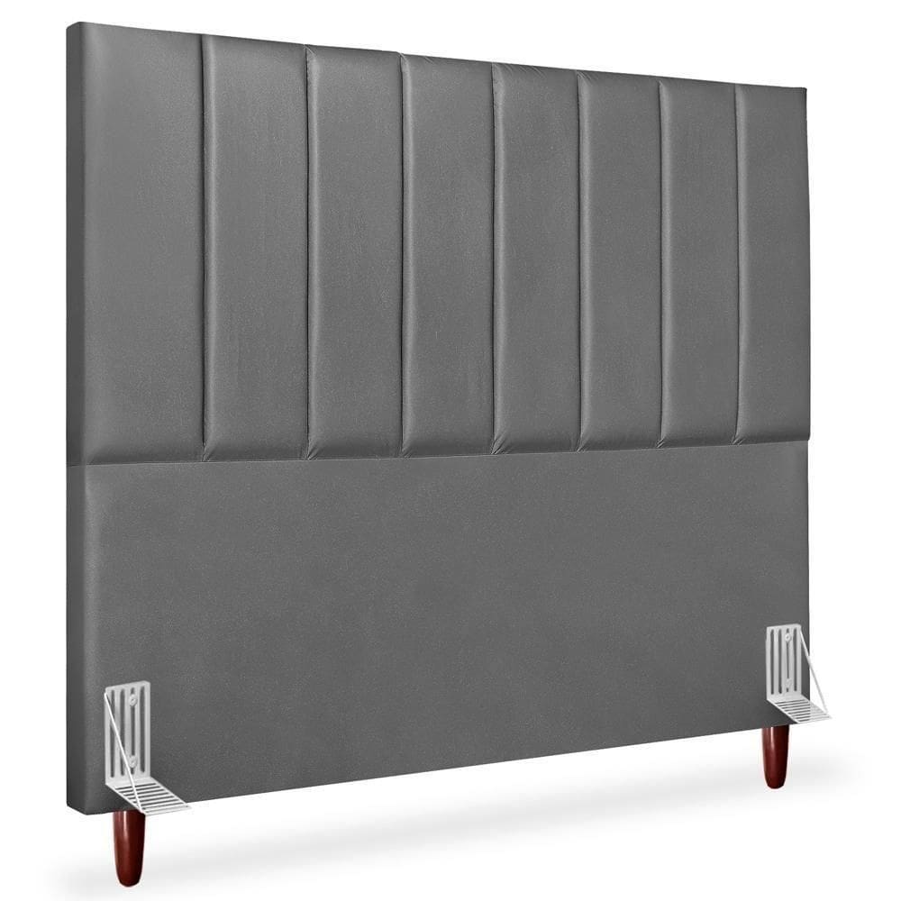 Cabeceira Casal 140cm Arlla Corano Cinza Rm Cinza