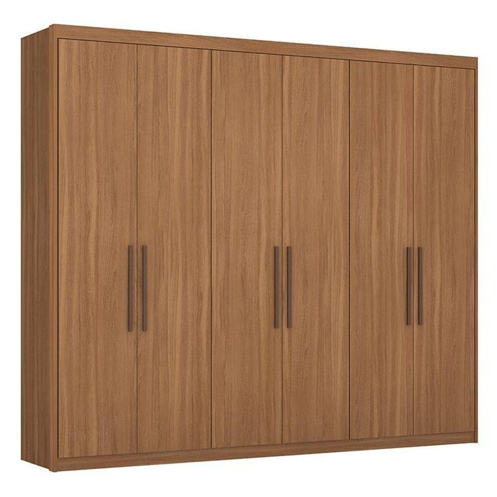 Guarda Roupa Casal Sumatra 6 Portas Amêndola - Demóbile Amêndola