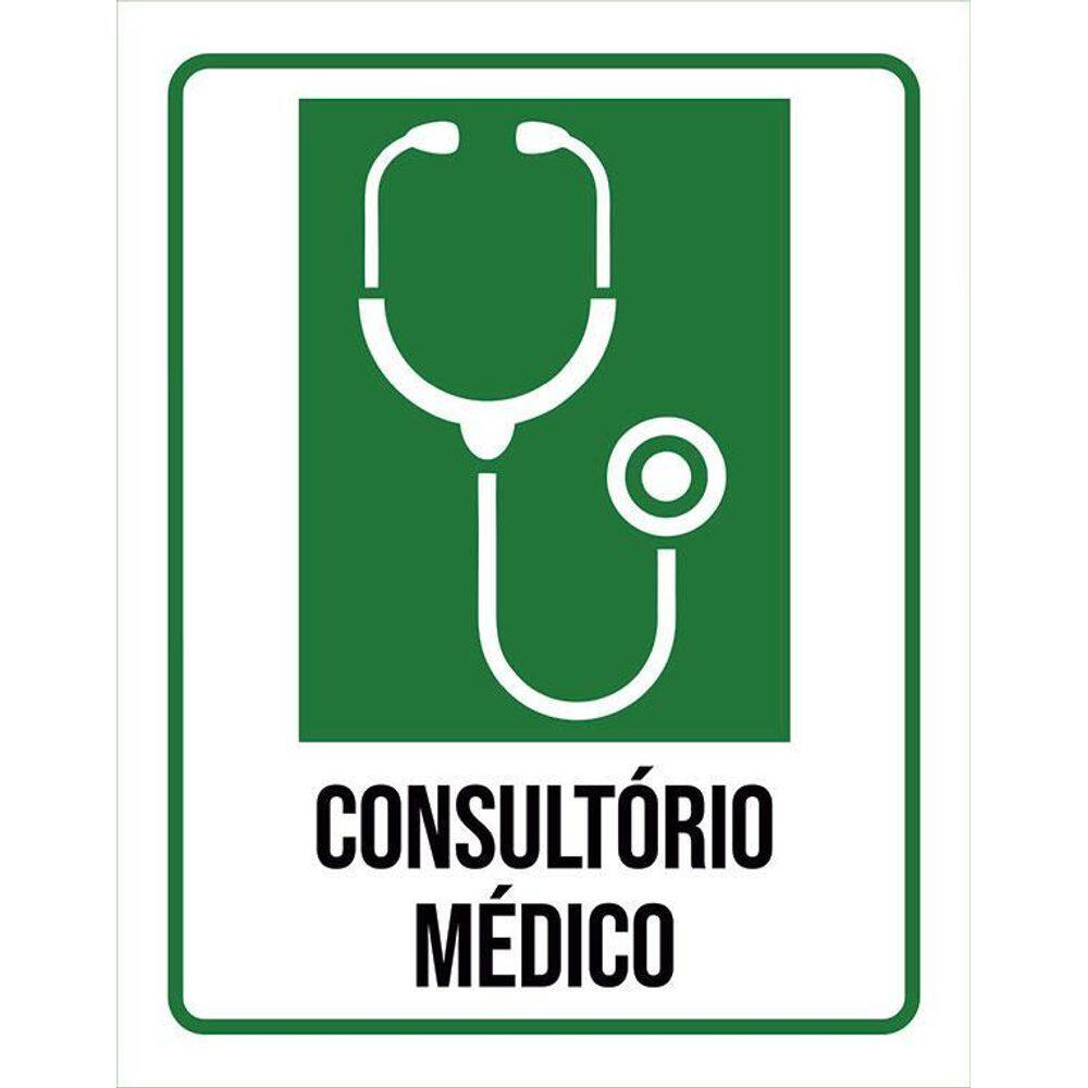 Kit 3 Placas Sinalização Hospitalar Consultório Médico