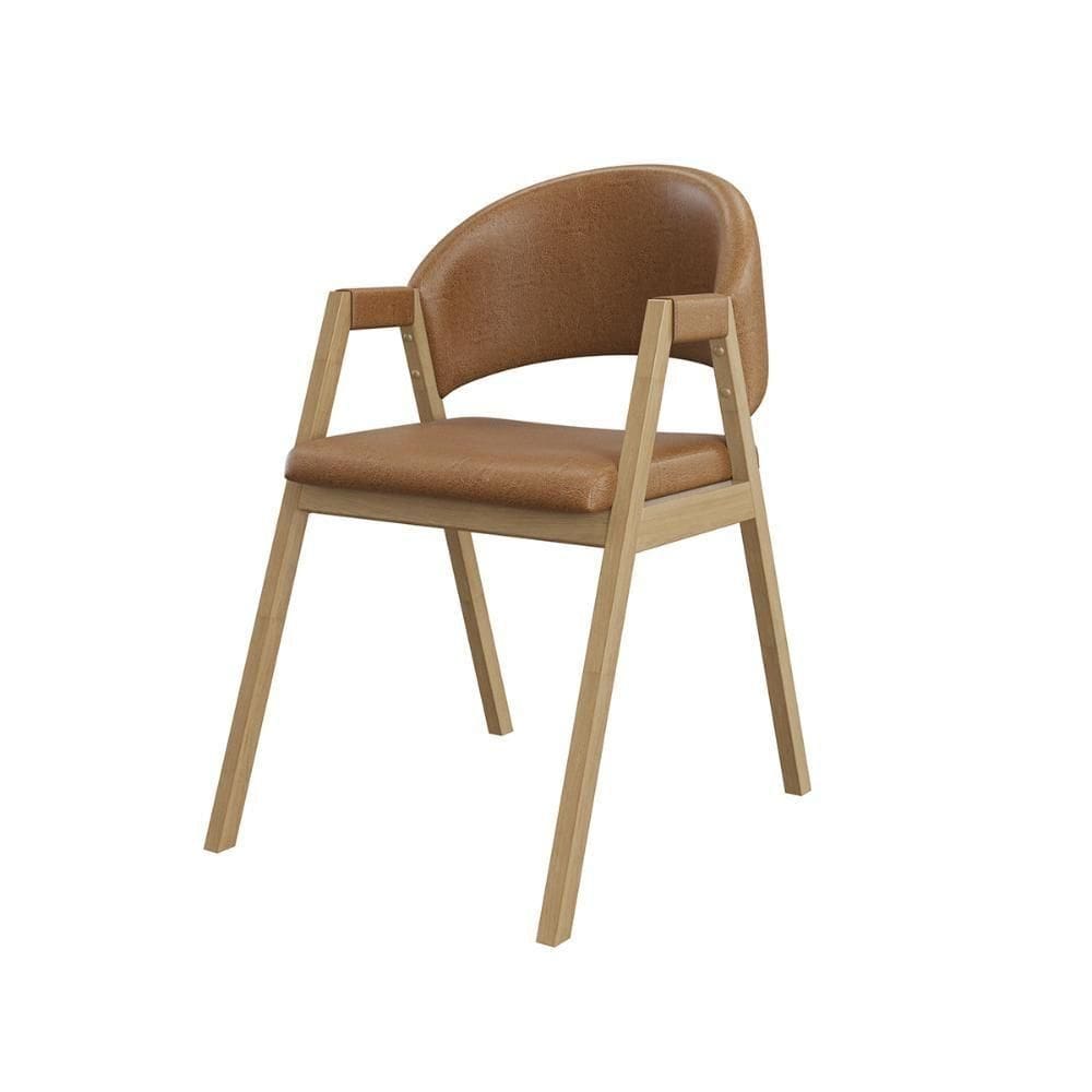Cadeira Suellen Luxo Reforçada Para Mesa De Jantar - Balaqui Marrom Claro
