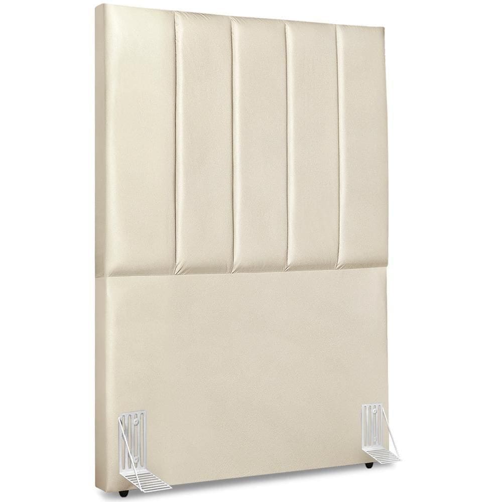 Cabeceira Solteiro 90cm Allia Corano Bege Rm Bege