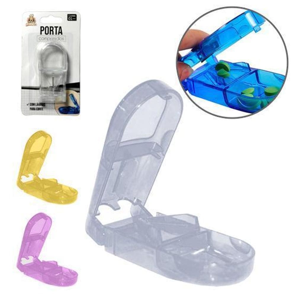 Porta Comprimido Transcolor Com Lamina Para Corte 8,5X4Cm