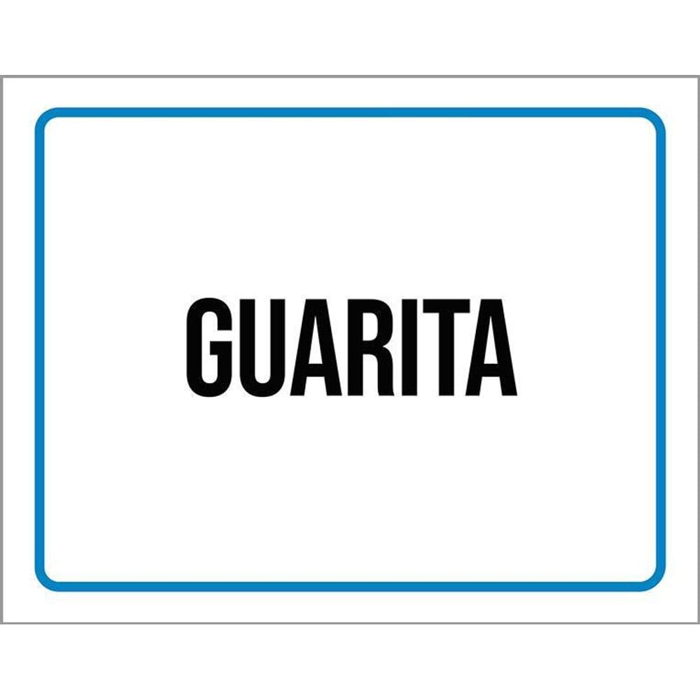 Kit 3 Placas Sinalização Ambiente Guarita