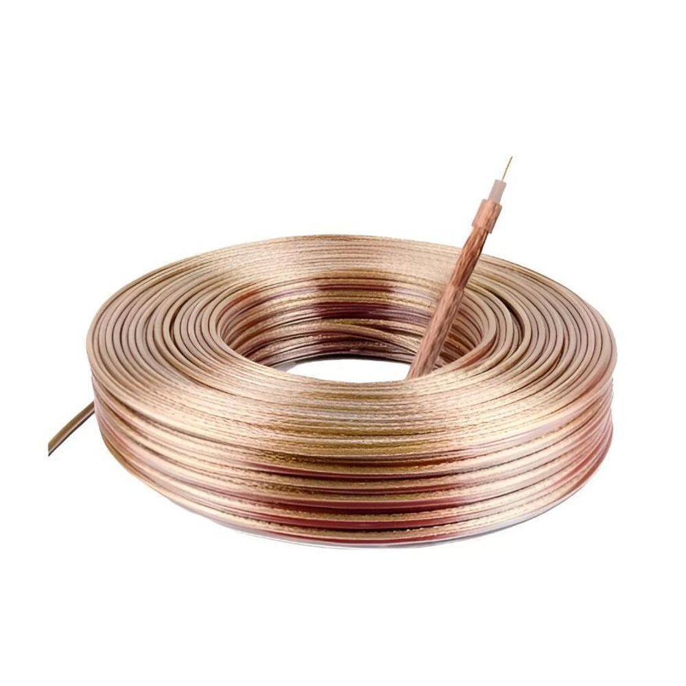 Cabo Coaxial Cristal 90% Malha Para Elevador Rolo 100Mts 02