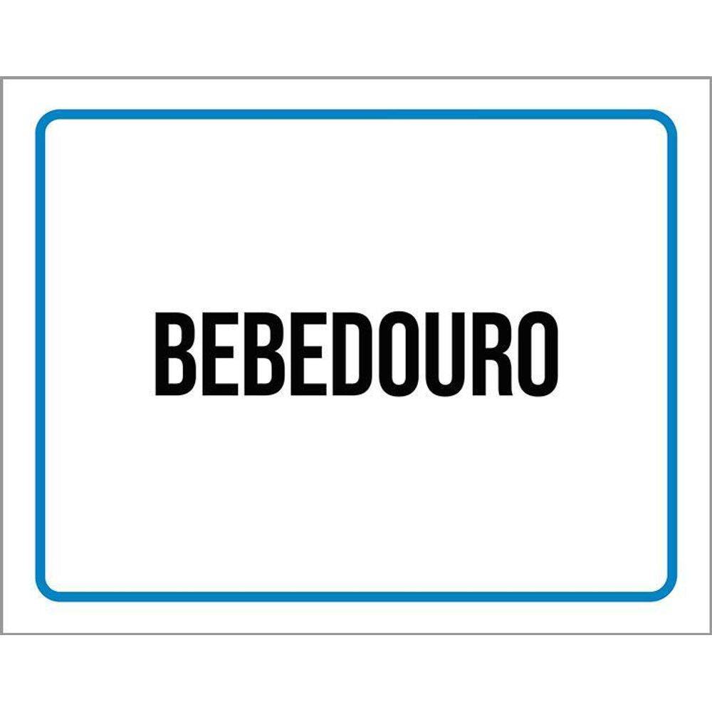 Placa Ambiente Sinalização Setor Bebedouro 36X46