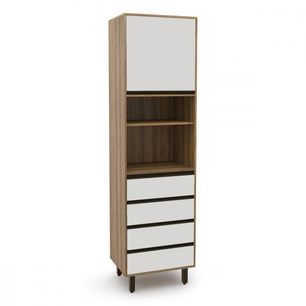 Paneleiro Confort Para Microondas Cinamomo Off White Batrol Cinamomo Com Off White