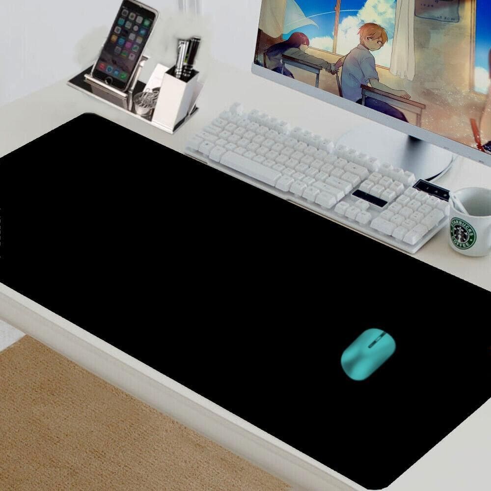 Mouse Pad Couro 150X40 Para Escritorio Ofice + Suporte Copo
