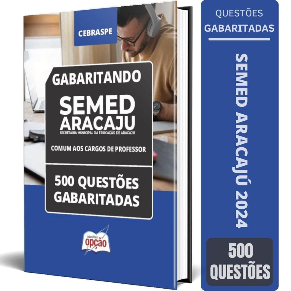 Caderno Semed Aracaju 2024 Comum Aos Cargos Professor