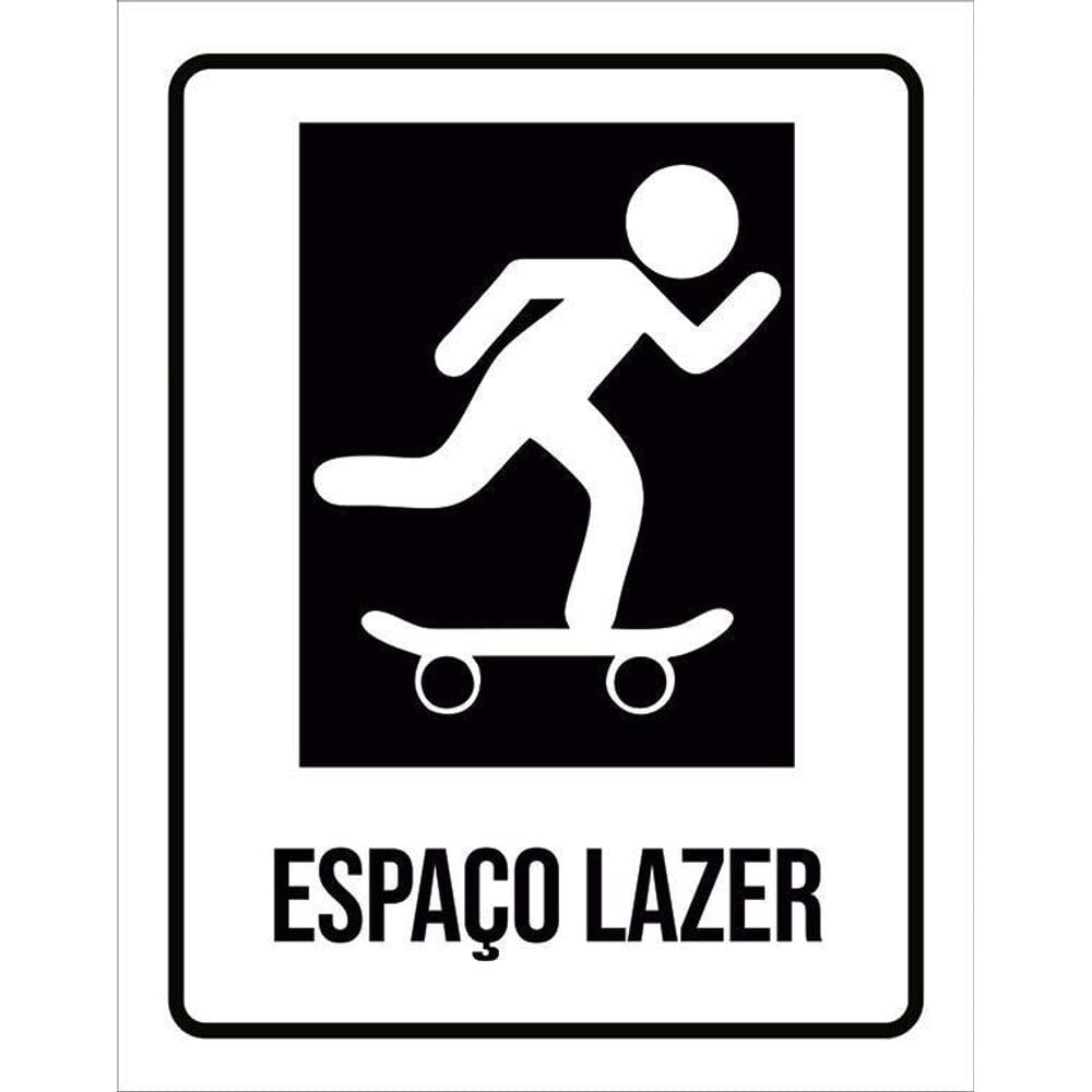 Placa Condomínio Ambiente Espaço Lazer 36X46