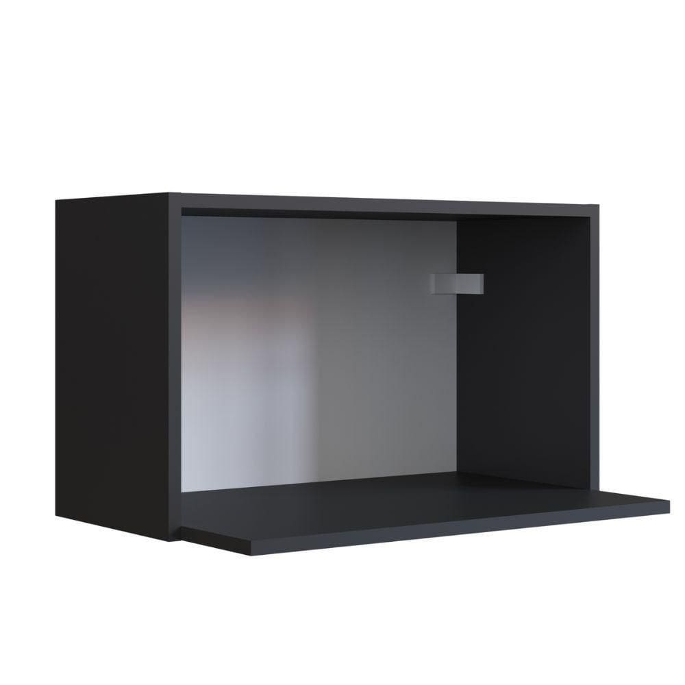 Nicho Parede Para Microondas Funcionale Art In Moveis Preto
