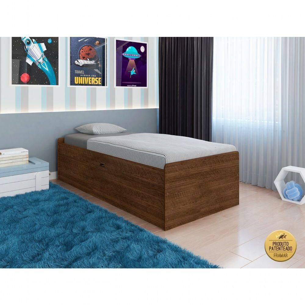 Cama Solt.bau Interno Pratica Reforçada Camila Mdfmpd Malbec